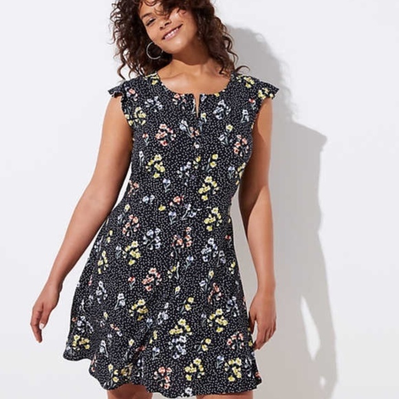 loft flutter dress